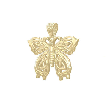 Celtic Butterfly Solid Gold Pendant GPD5688 - Jewelry